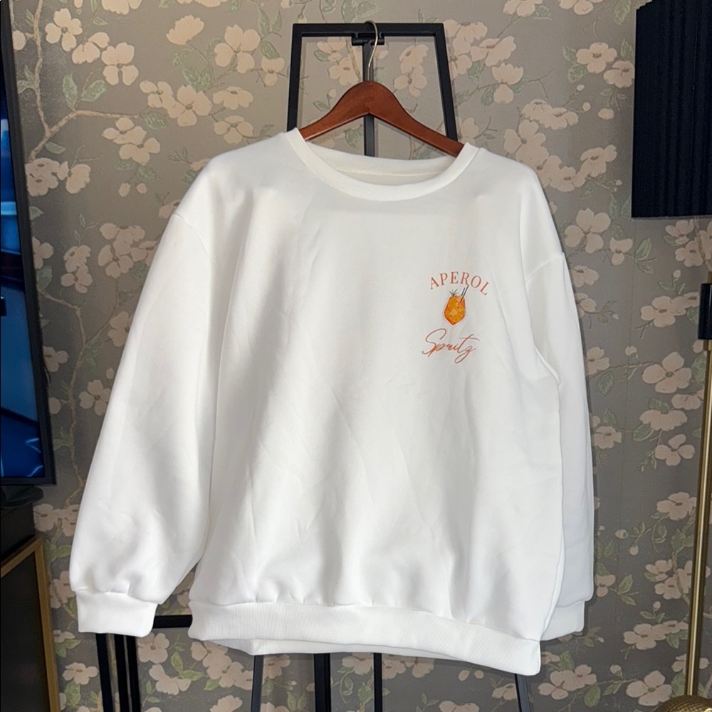 White Crewneck Sweater